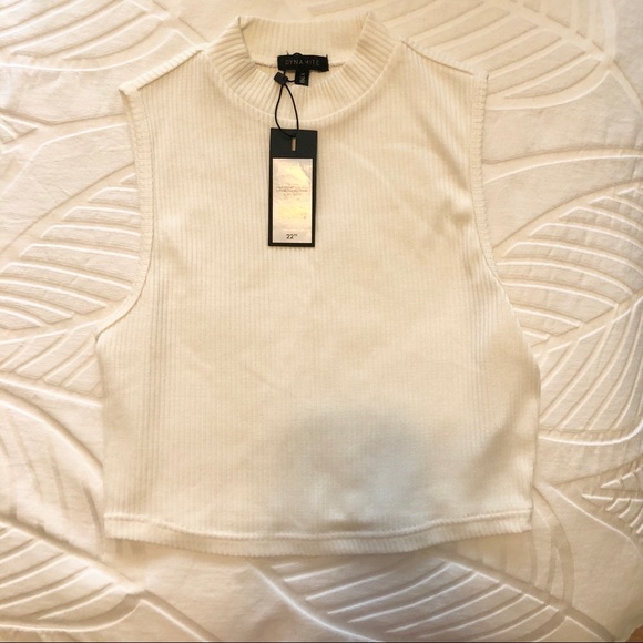 High Neck Crop Top - Picture 1 of 2